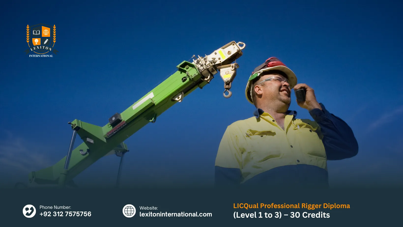 LICQual Professional Rigger Diploma (Level 1 to 3) – 30 Credits