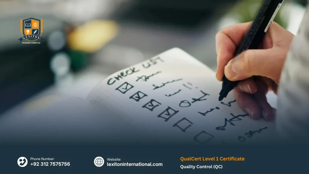 QualCert Level 1 Certificate in Quality Control (QC) 2 QualCert Level 1 Certificate in Quality Control (QC)