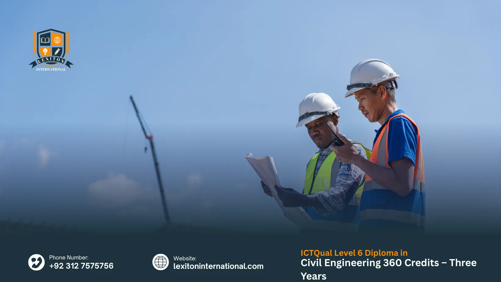 ICTQual Level 6 Diploma in Civil Engineering 360 Credits – Three Years