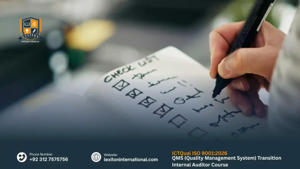 ICTQual ISO 9001:2026 QMS (Quality Management System) Transition Internal Auditor Course