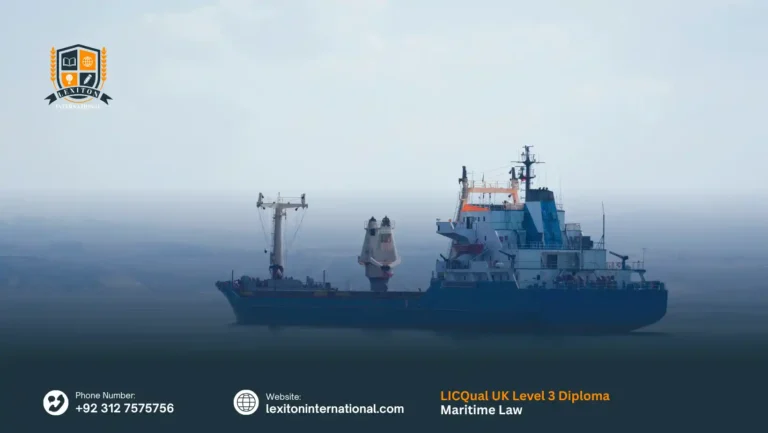 LICQual UK Level 3 Diploma in Maritime Law