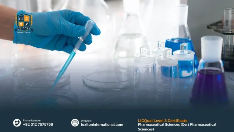 LICQual Level 3 Certificate in Pharmaceutical Sciences (Cert Pharmaceutical Sciences)