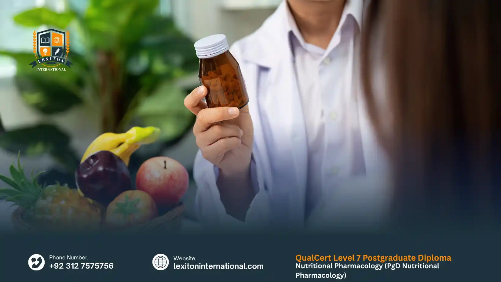 QualCert Level 7 Postgraduate Diploma in Nutritional Pharmacology (PgD Nutritional Pharmacology)