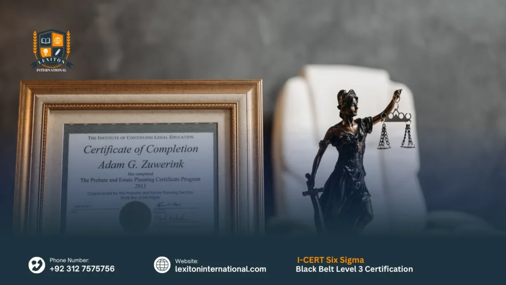 I-CERT Six Sigma Black Belt Level 3 Certification 2 I-CERT Six Sigma Black Belt Level 3 Certification