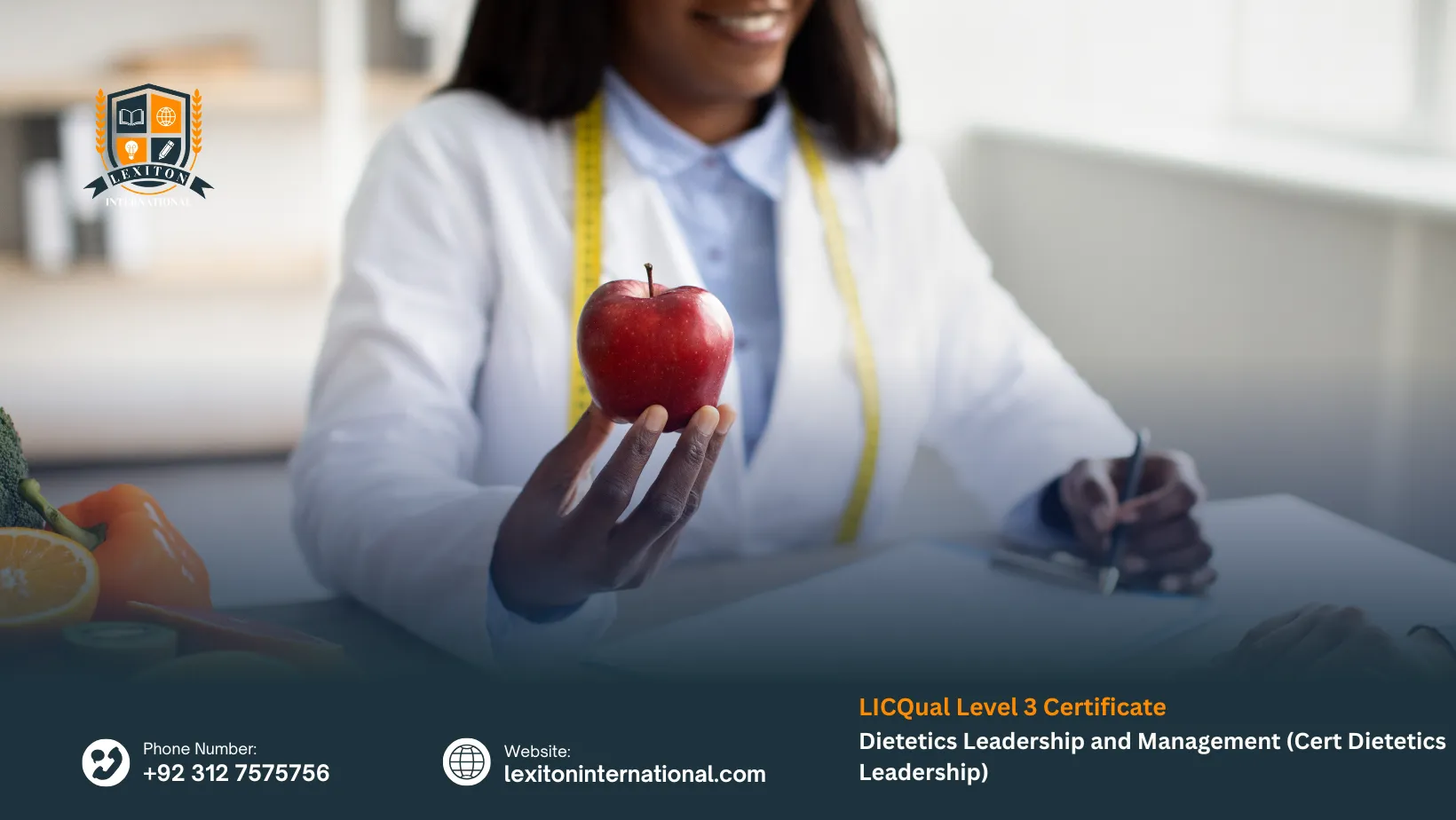LICQual Level 3 Certificate in Dietetics Leadership and Management (Cert Dietetics Leadership)