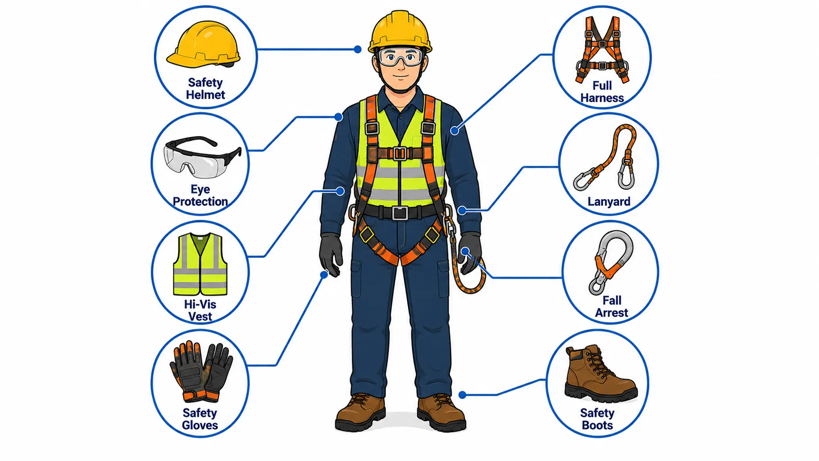 Lesson No 1: Personal Protective Equipment (PPE) 1 Construction worker safety gear infographic