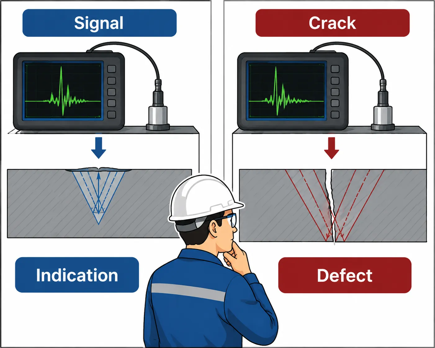 Lesson No 1: Non-Destructive Testing (NDT) in Mechanical Engineering 2 Indication vs defect in testing