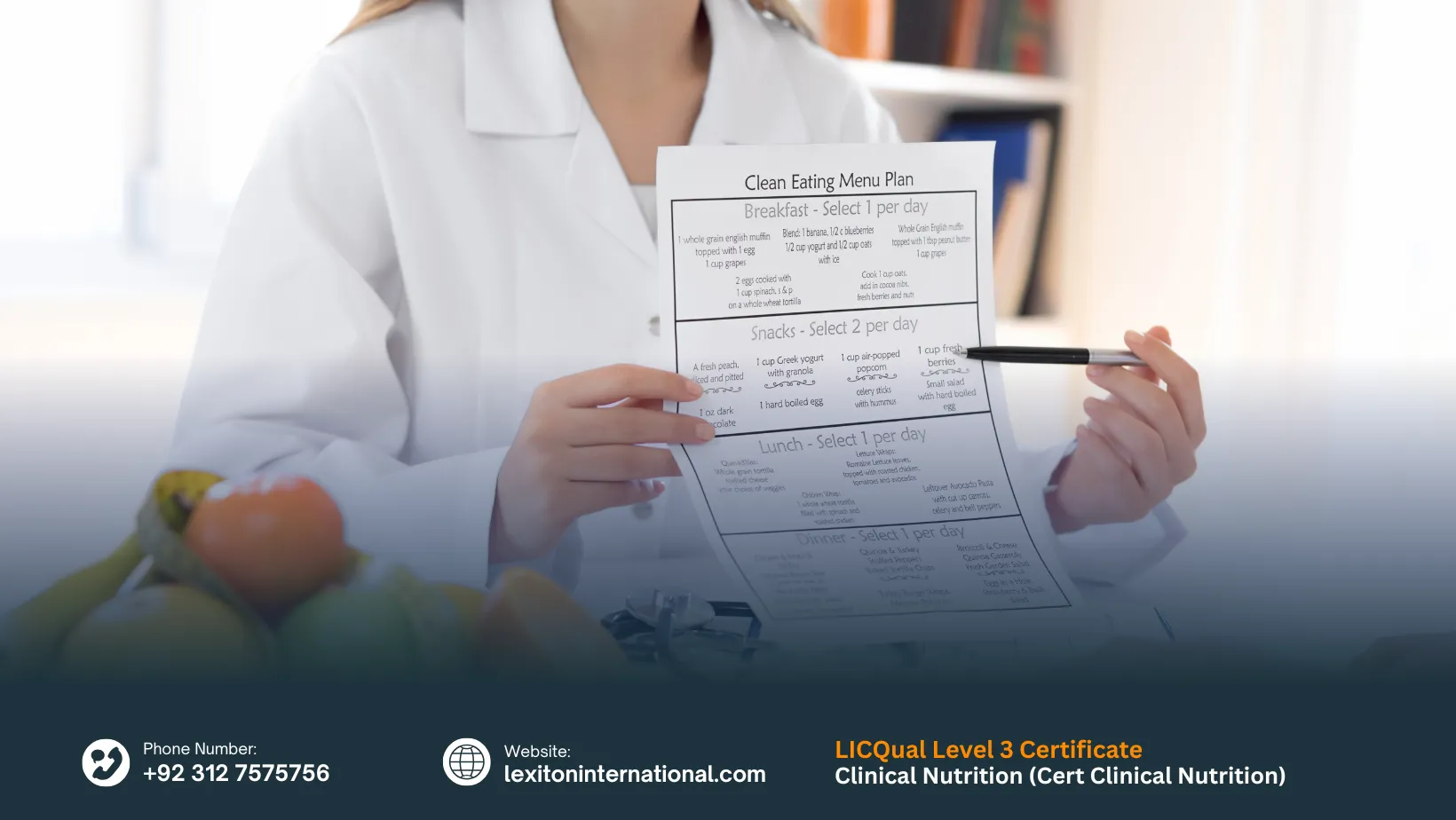 LICQual Level 3 Certificate in Clinical Nutrition (Cert Clinical Nutrition)