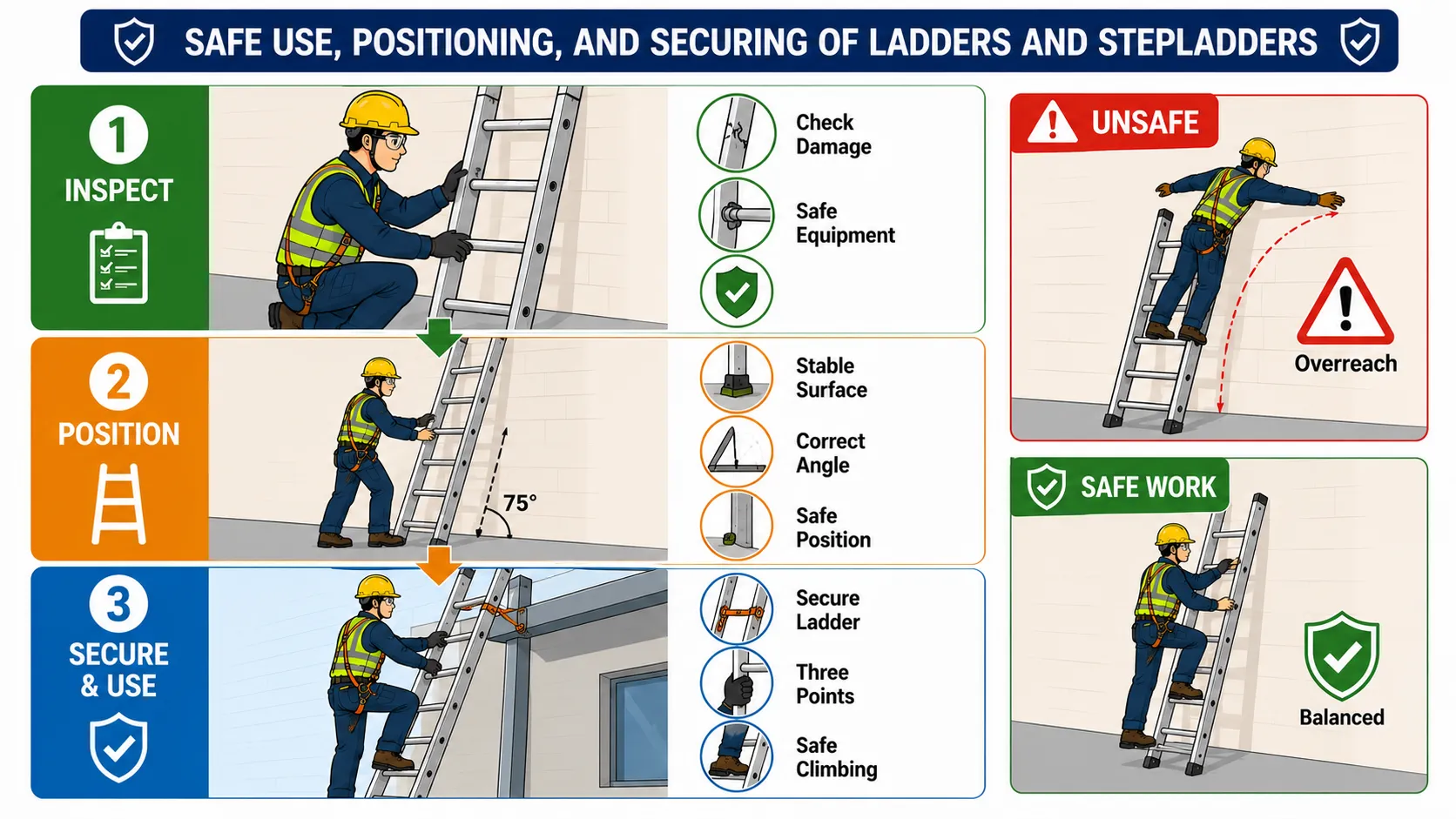 Lesson No 1: Work Equipment and Platforms 2 Ladder safety guide and best practices