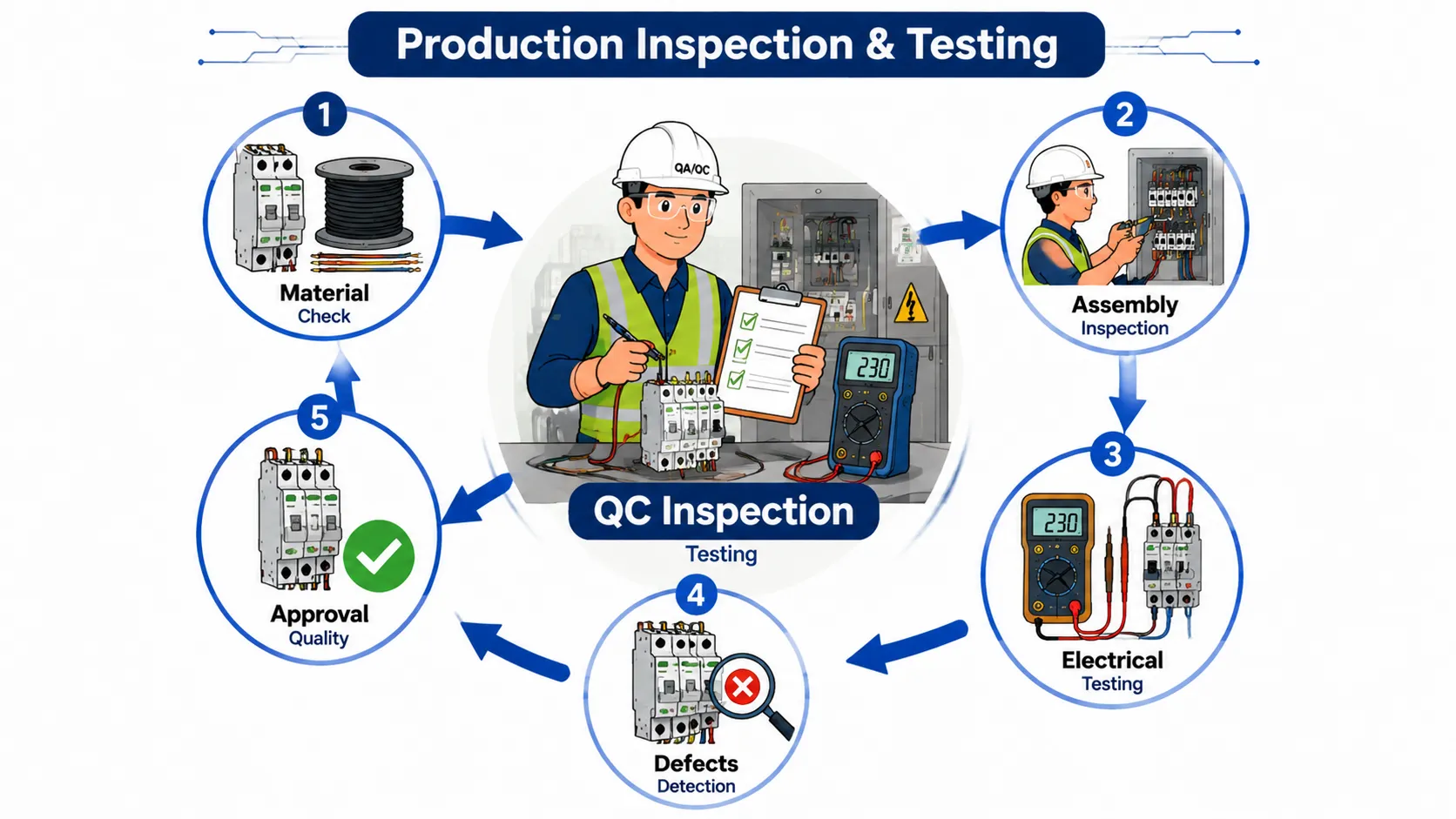 Lesson No 1: Introduction to Quality Control and Quality Assurance in Electrical 3 Manufacturing inspection and testing process