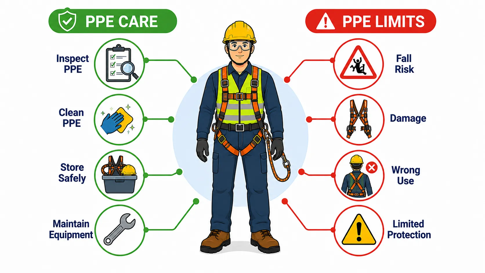 Lesson No 1: Personal Protective Equipment (PPE) 3 PPE care and limits at work