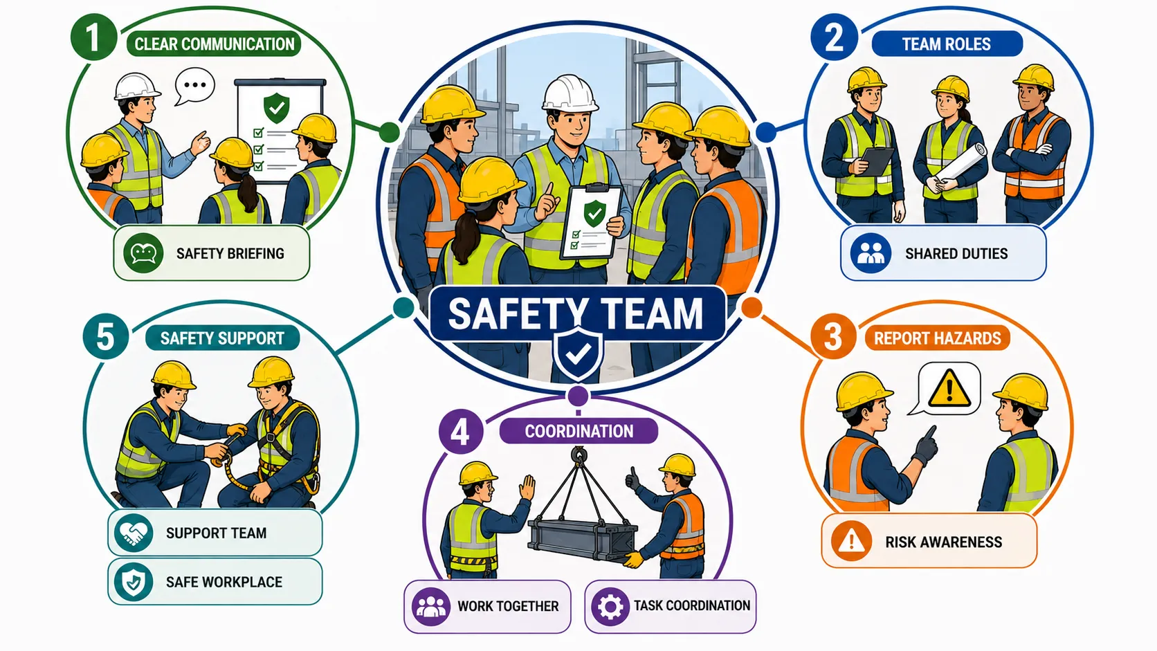 Lesson No 1: Safe Working Practices 3 Safety teamwork in construction sectors