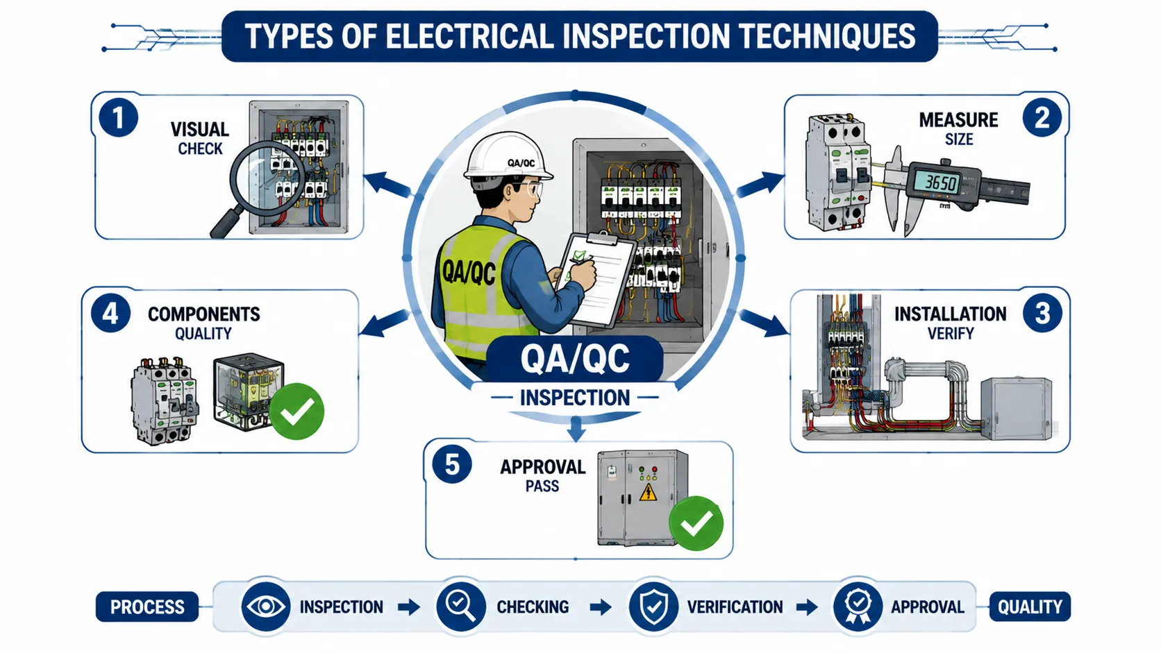 Types of electrical inspection techniques