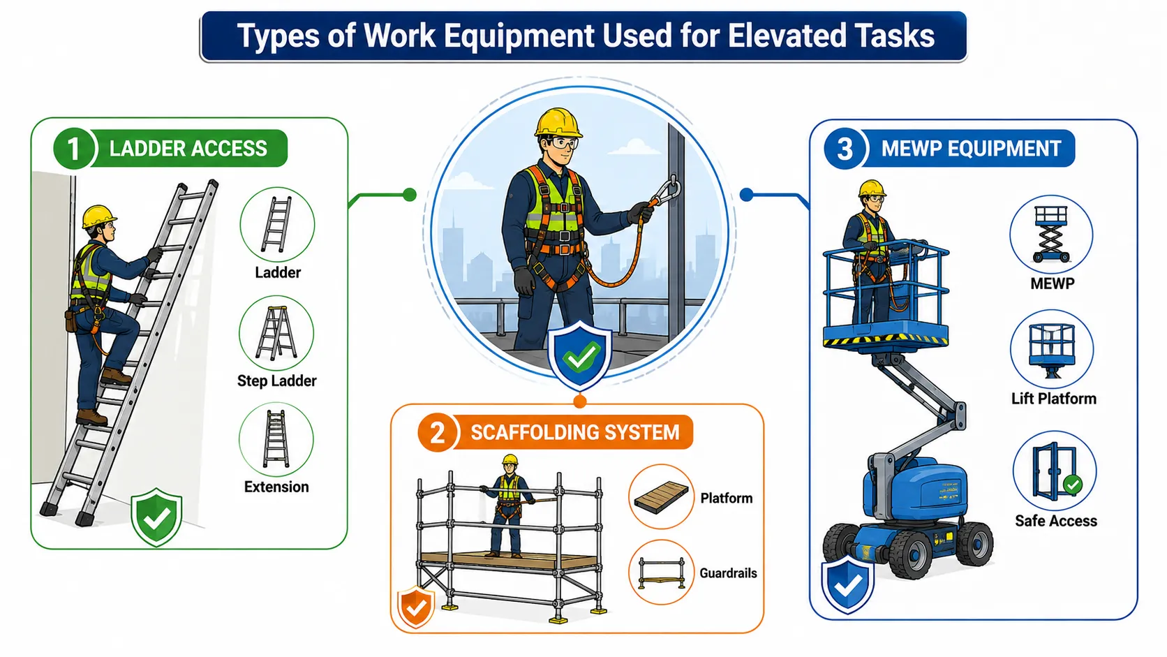 Lesson No 1: Work Equipment and Platforms 1 Types of elevated work equipment
