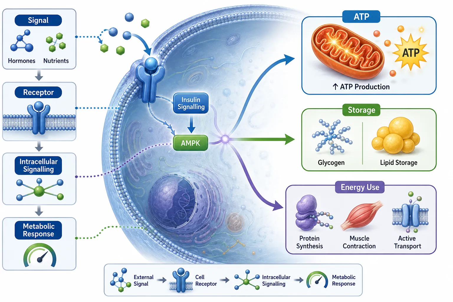 Lesson no 1 : Explain the molecular and cellular basis of human metabolism. 2 Cell Signaling and Energy Metabolism