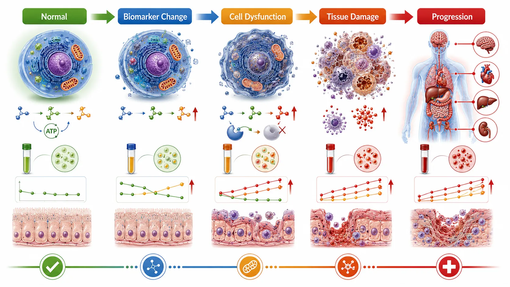 Disease Progression Medical Infographic