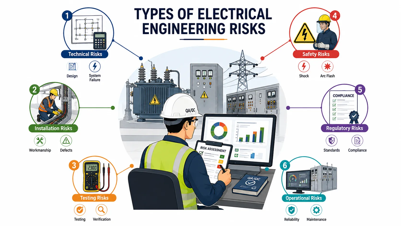 Electrical Engineering Risk Assessment Infographic