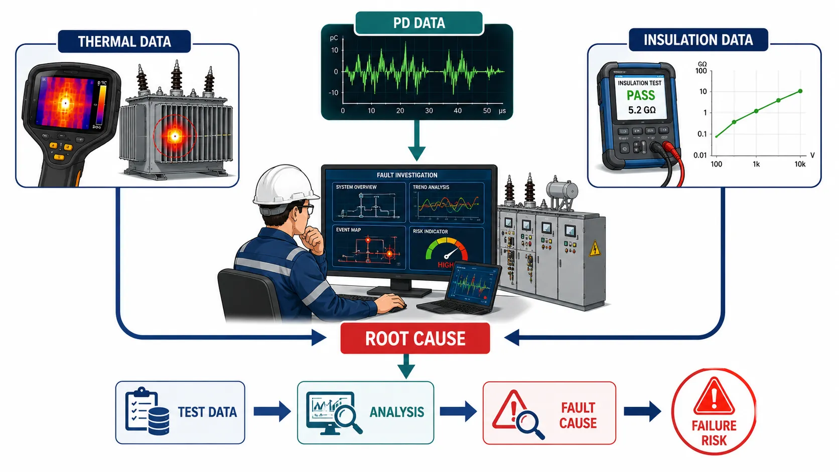 Lesson 3: Interpret complex test results and identify potential system failures. 2 Electrical Failure Analysis Workflow