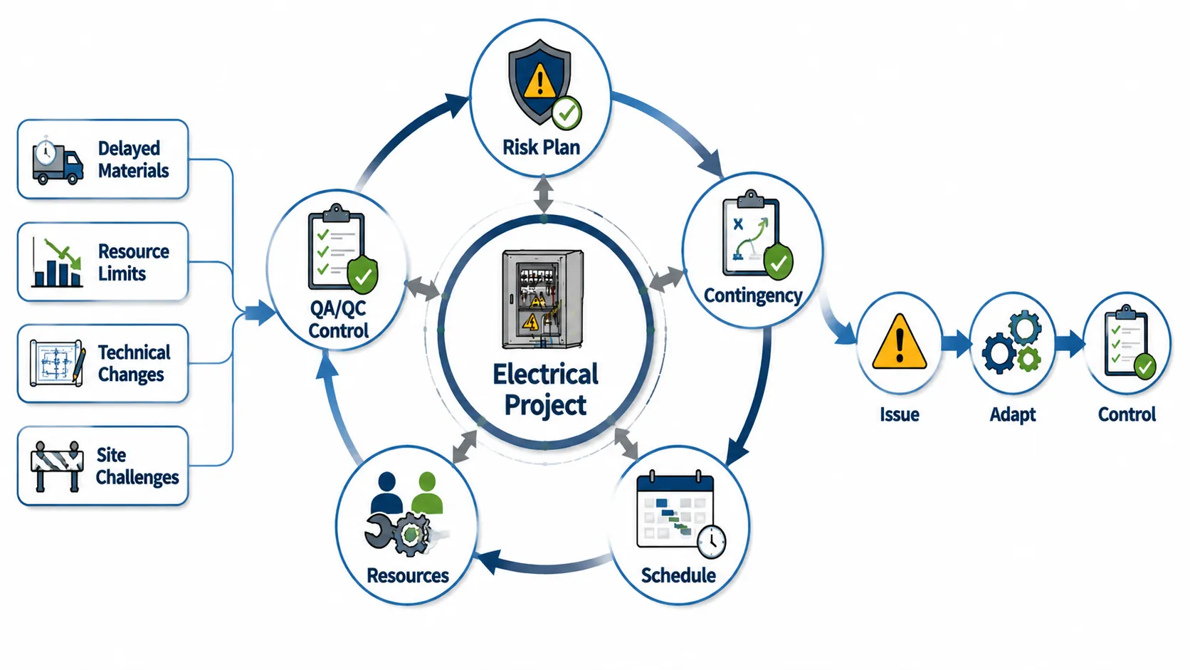 Electrical Project Risk Management Cycle