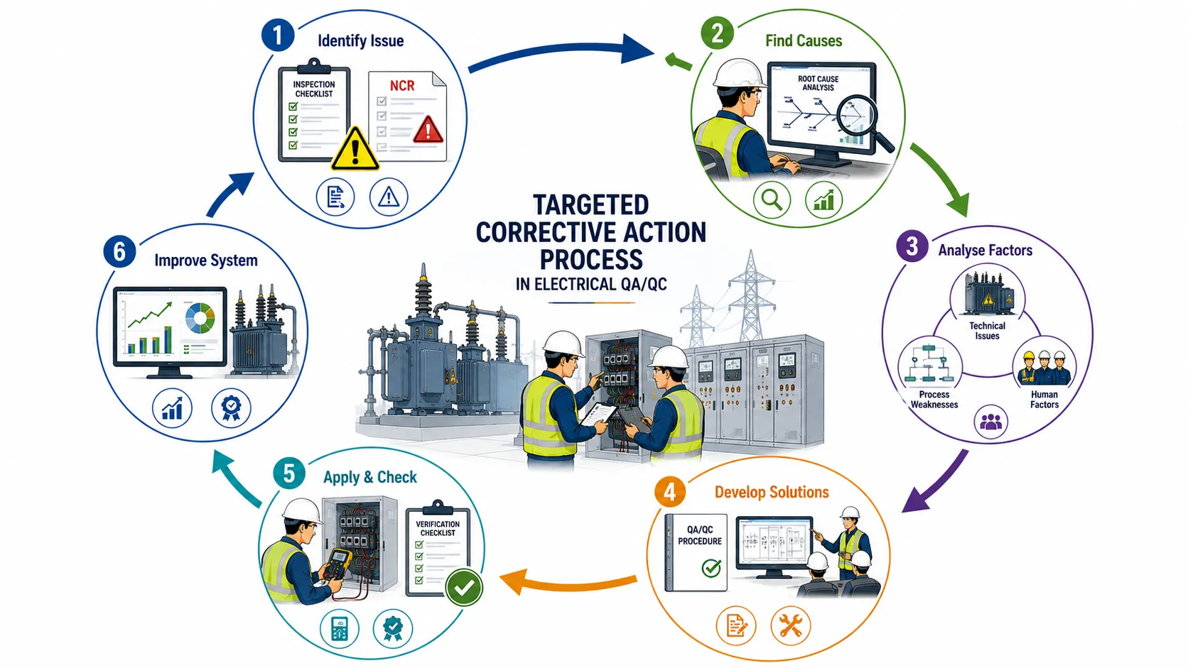 Lesson 8: Recommend Corrective Actions to Address Compliance Gaps 1 Electrical QAQC Corrective Action Cycle