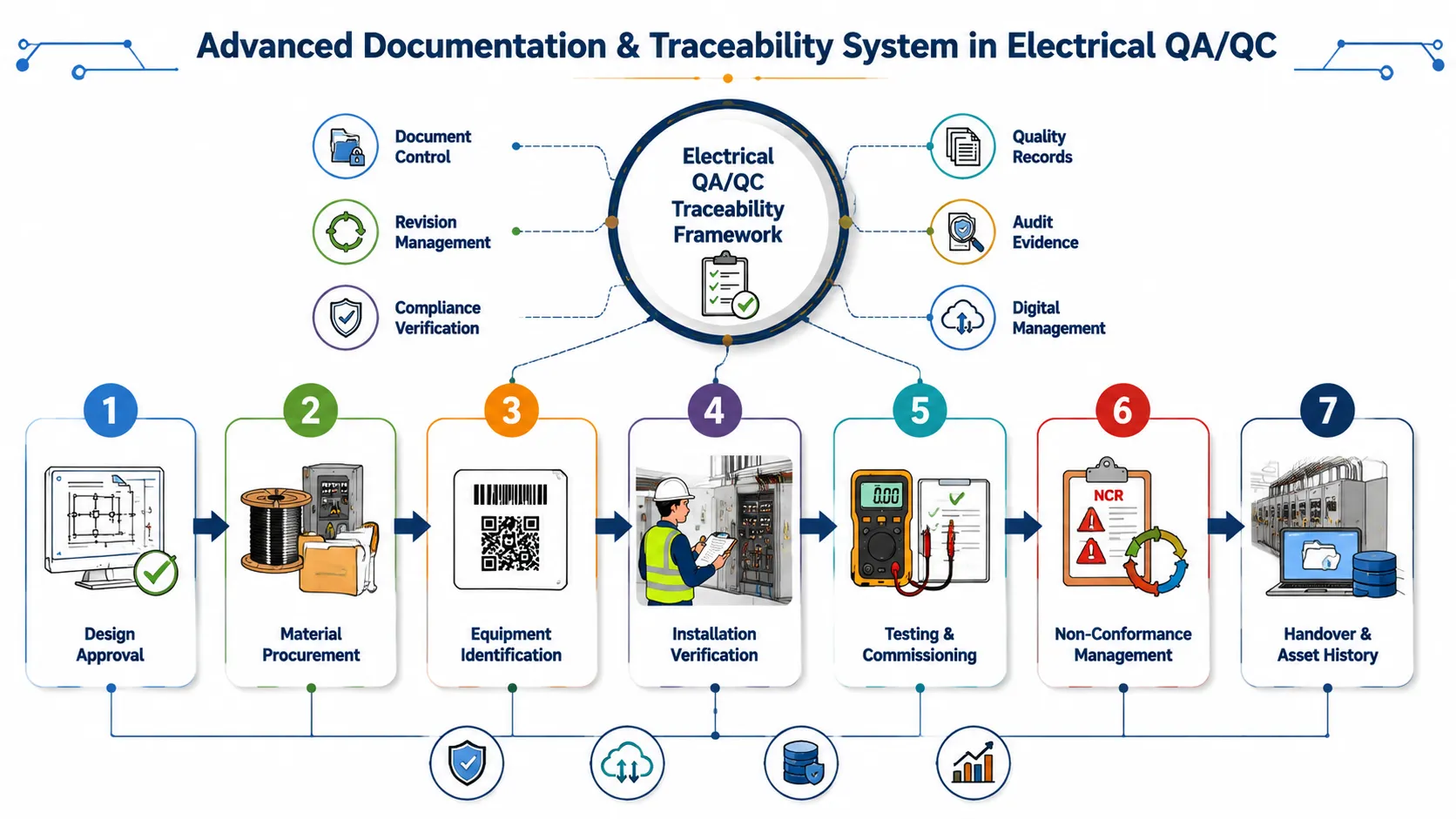 Lesson 7: Apply Advanced Documentation and Traceability Methods in Electrical QA/QC Processes 1 Electrical QAQC Traceability Framework