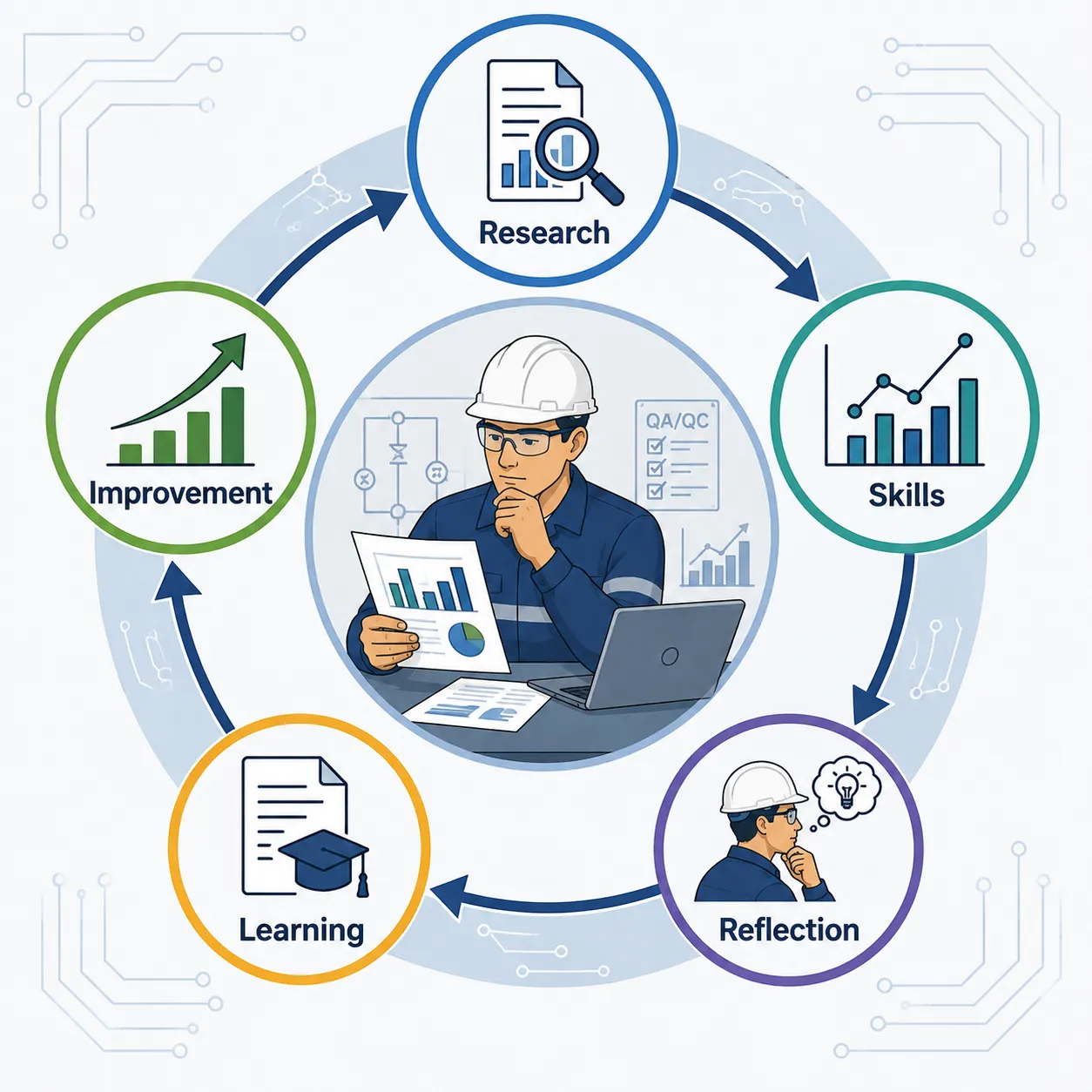 Engineering Growth Cycle Infographic