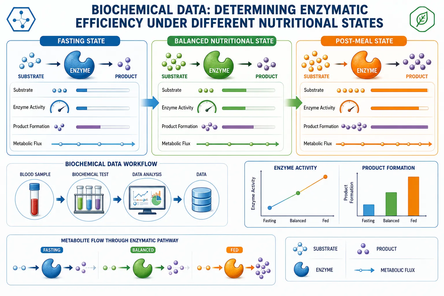 Lesson no 2 : Analyse enzymatic pathways relevant to nutrition. 3 Enzymatic Efficiency Across Nutritional States