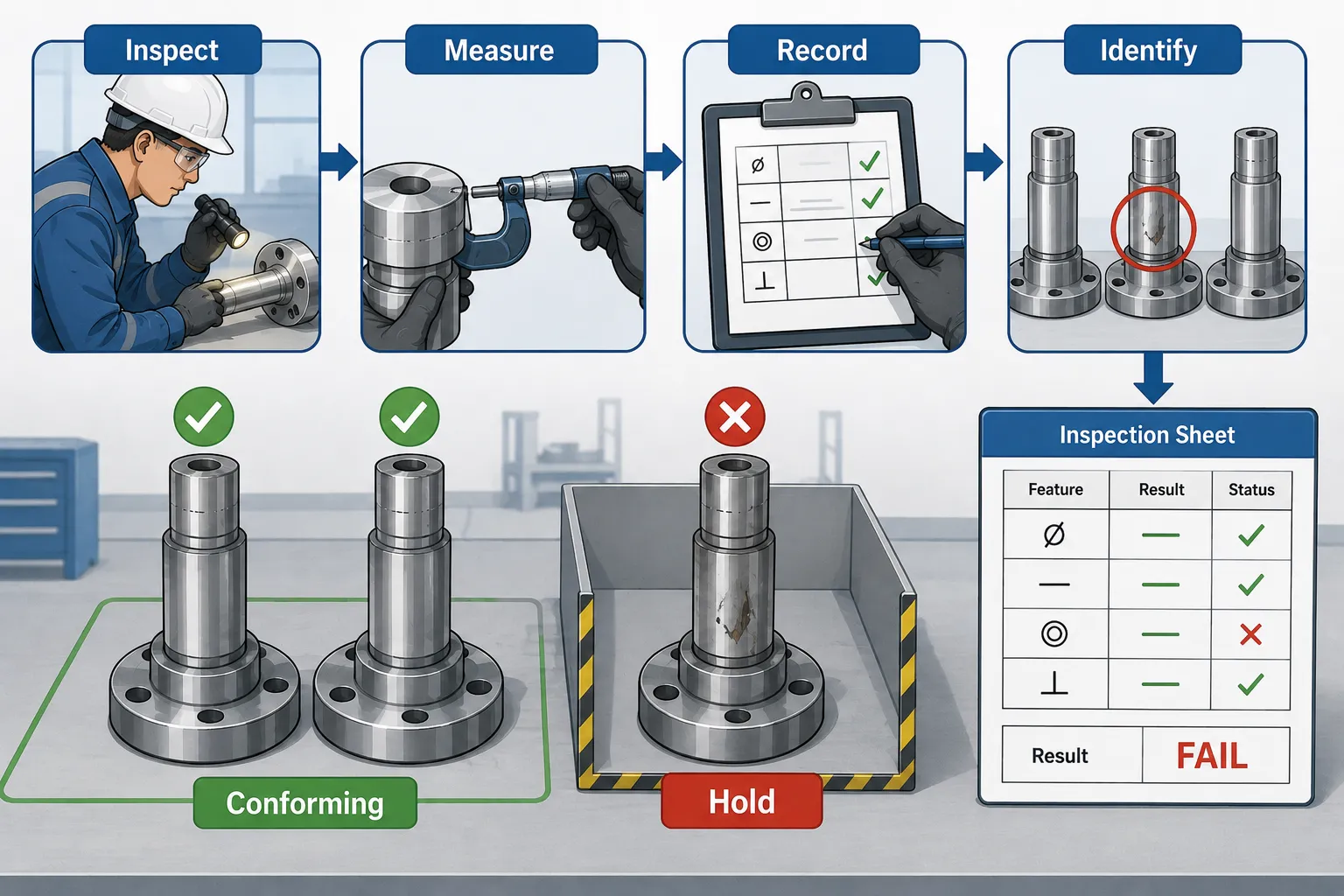 Lesson 1: Perform comprehensive inspections of mechanical systems, machinery, and components. 4 Factory Quality Inspection Workflow