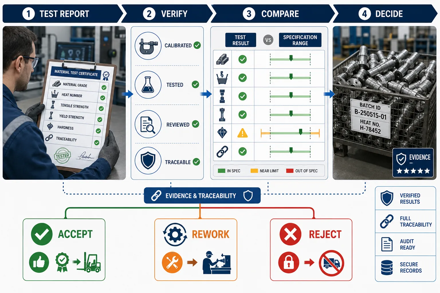 From Test Report to Decision