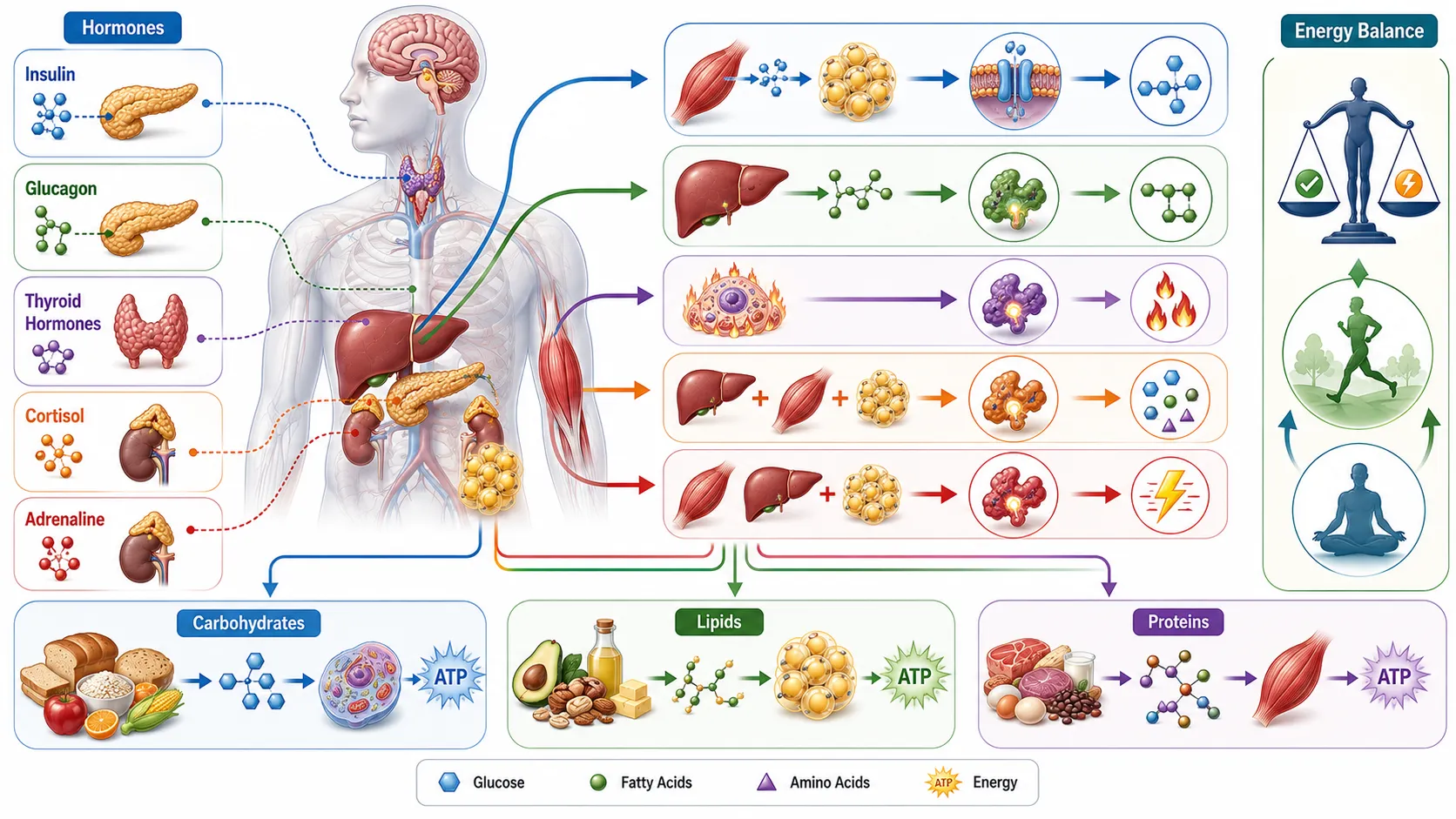 Lesson no 3: Evaluate hormonal and biochemical regulation of nutrient metabolism. 1 Hormones and Nutrient Metabolism Map