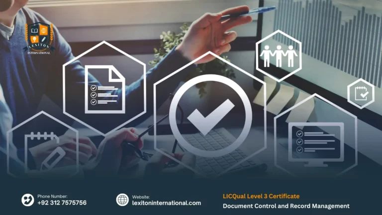 LICQual Level 3 Certificate in Document Control and Record Management