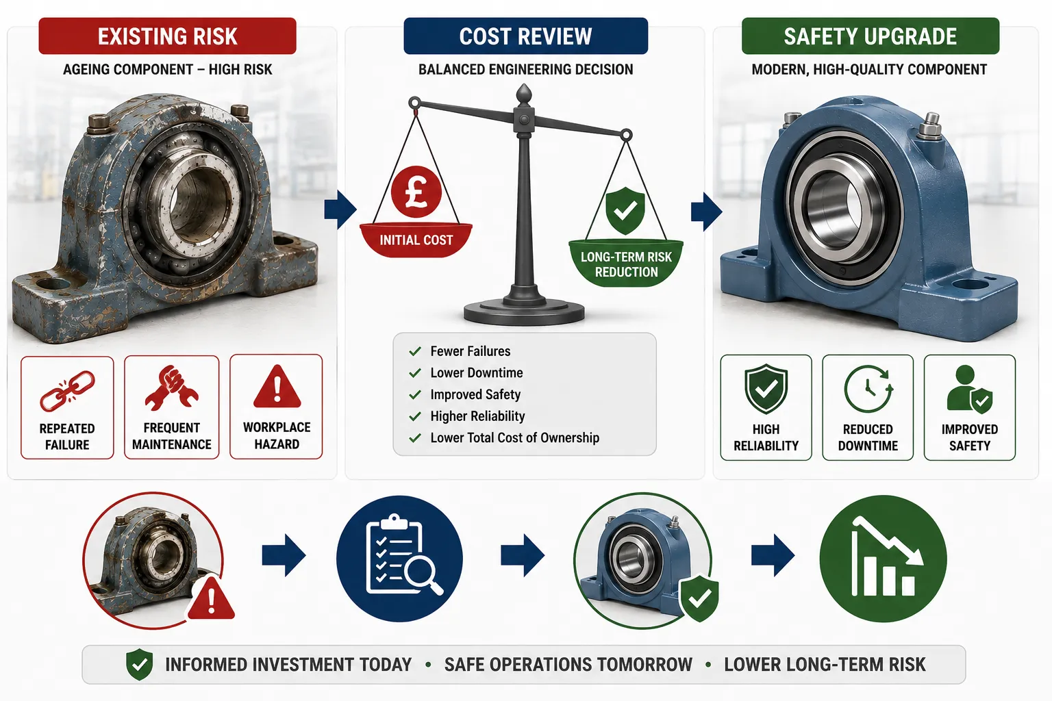 Machinery Safety Upgrade Decision Infographic