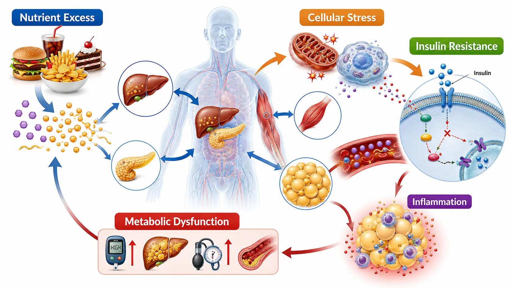 Metabolic Disease Cycle Infographic