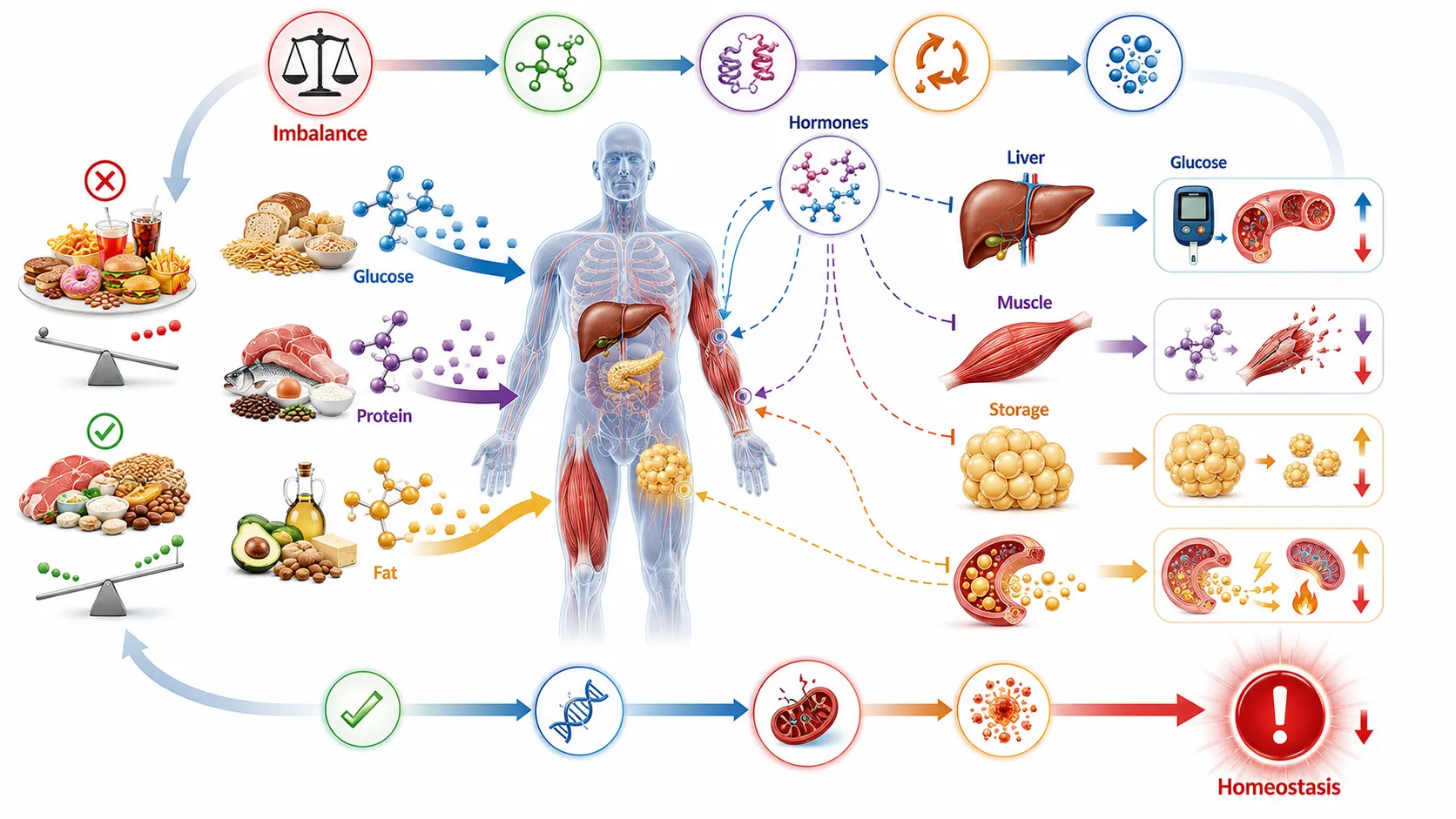 Metabolic Imbalance and Disrupted Homeostasis