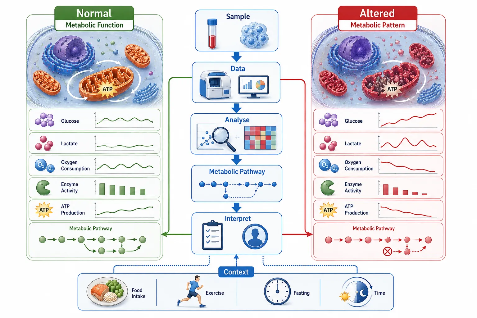 Lesson no 1 : Explain the molecular and cellular basis of human metabolism. 6 Normal vs Altered Metabolic Function