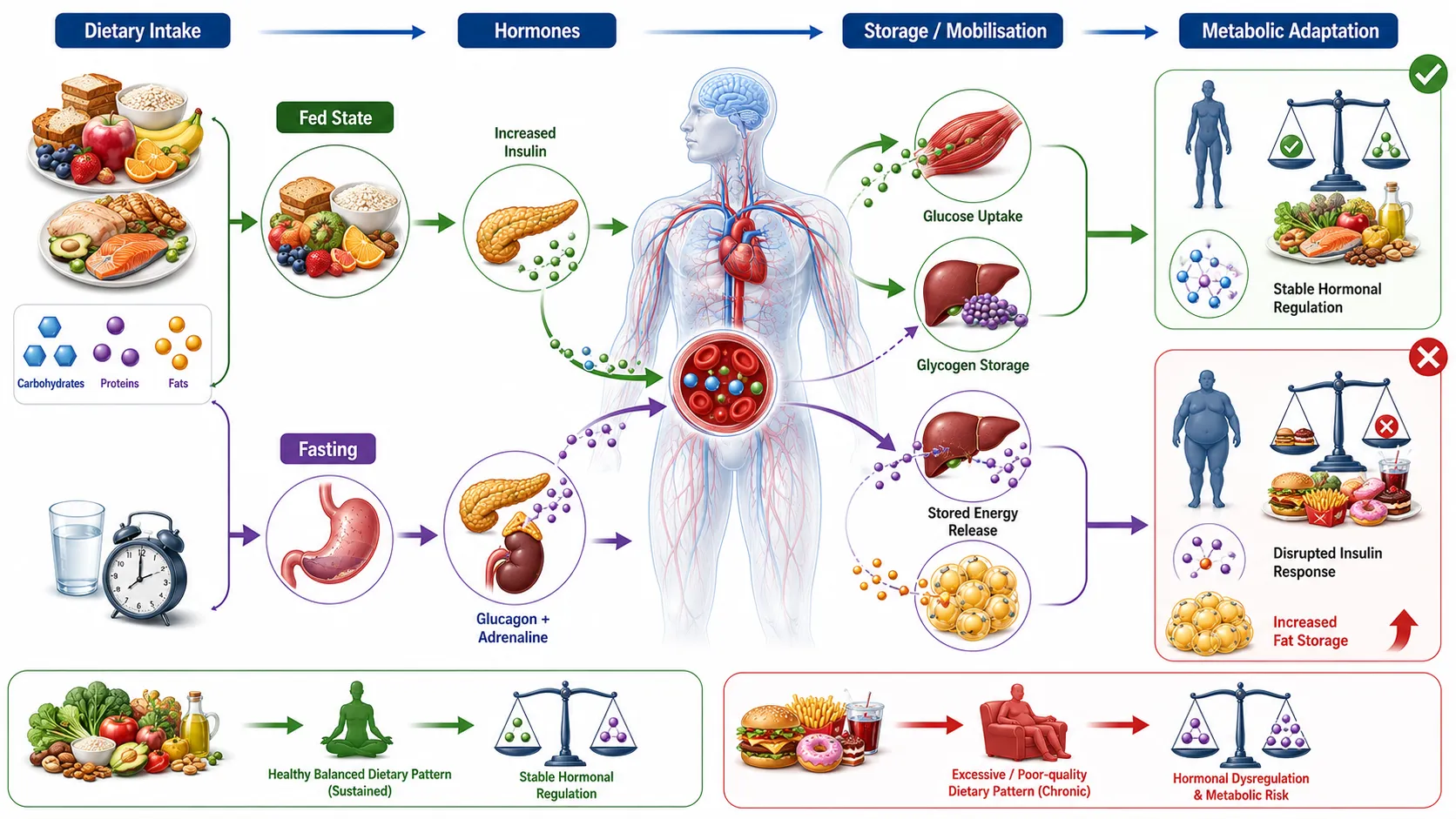 Lesson no 3: Evaluate hormonal and biochemical regulation of nutrient metabolism. 3 Nutrition to Metabolic Adaptation Pathways 1