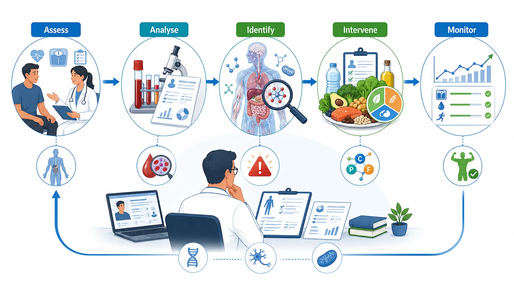 Lesson no 4 : Apply knowledge to clinical and research contexts. 1 Personalized Nutrition Care Cycle