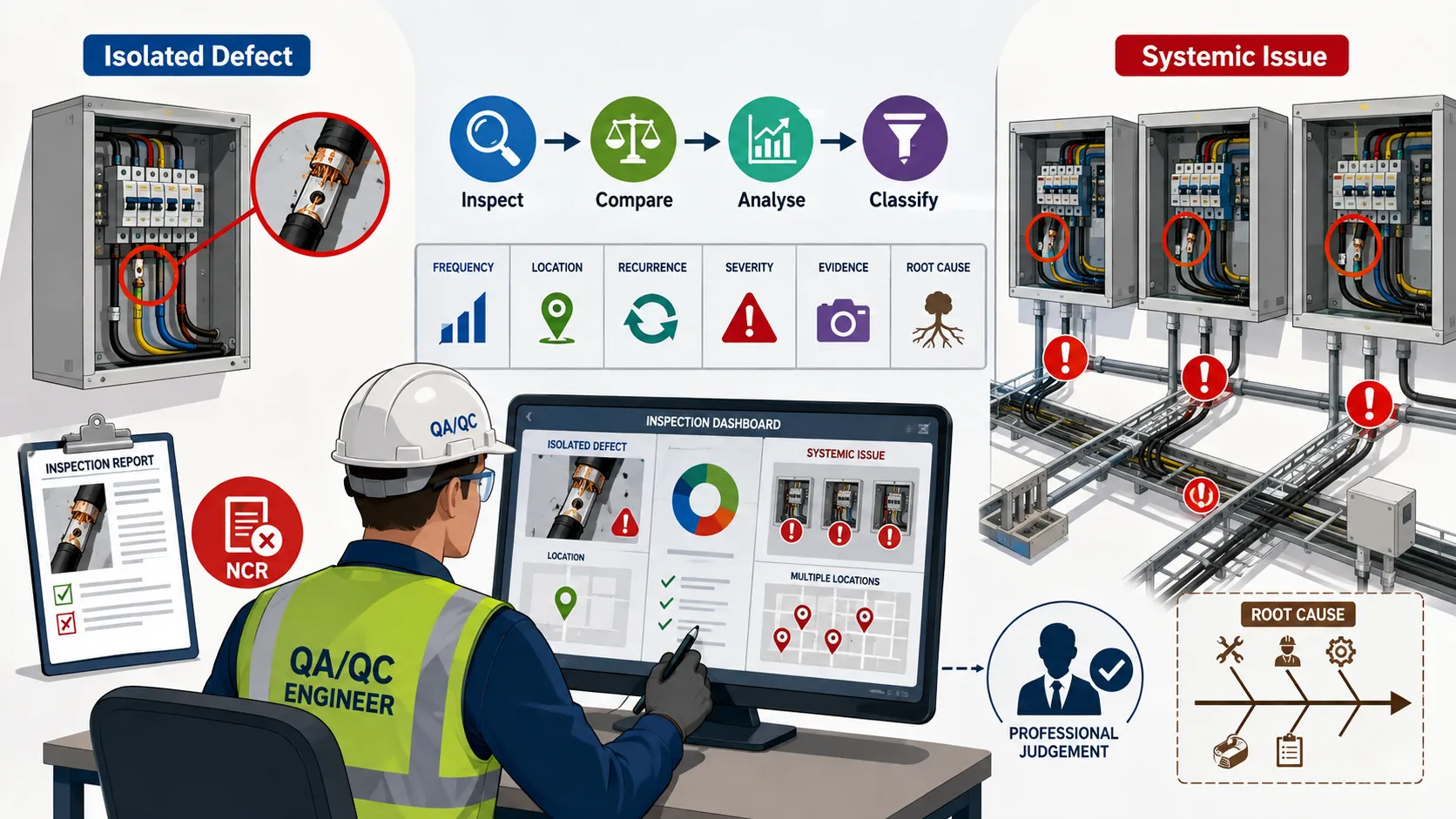 QAQC Dashboard Isolated vs Systemic Defects