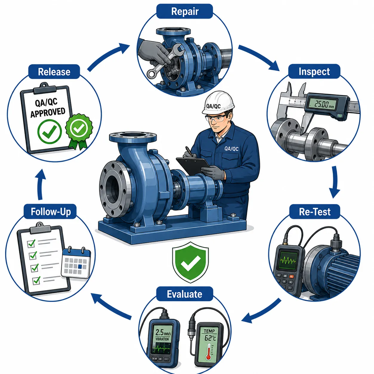 QAQC Maintenance Workflow Cycle