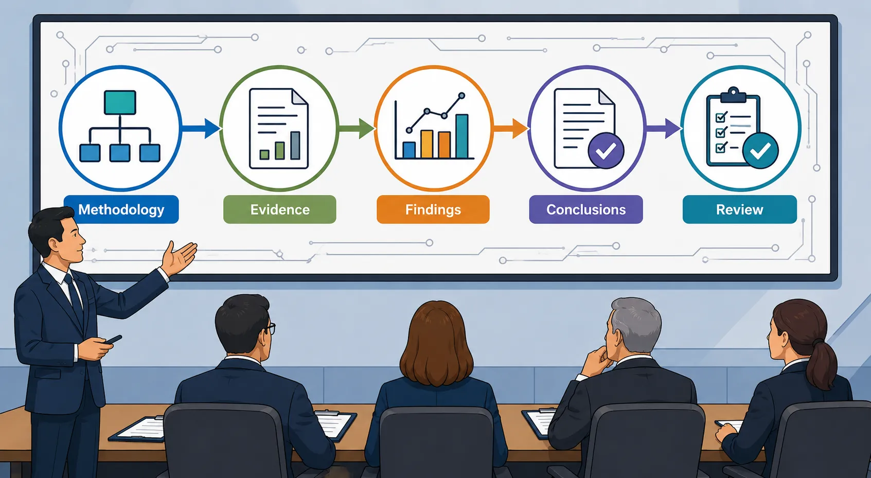Lesson 6: Present research outcomes in a professional, structured format. 2 Research Methodologies Findings and Conclusions During a Formal Presentation or Review Process