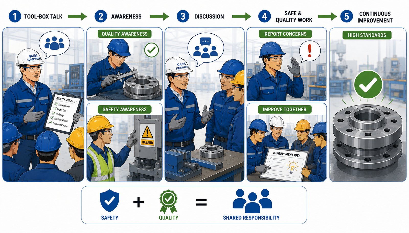 Lesson no 4 : Promote a culture of continuous improvement, safety, and high-quality standards. 1 Safety and Quality Improvement Flowchart