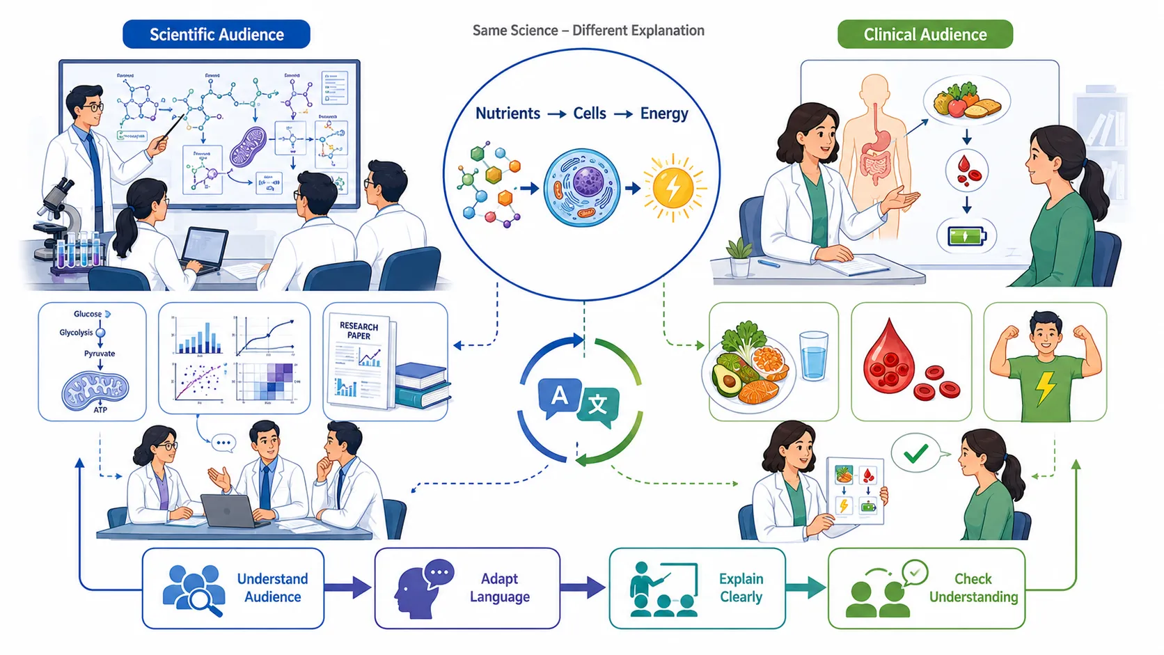 Lesson no 4 : Apply knowledge to clinical and research contexts. 6 Same Science Different