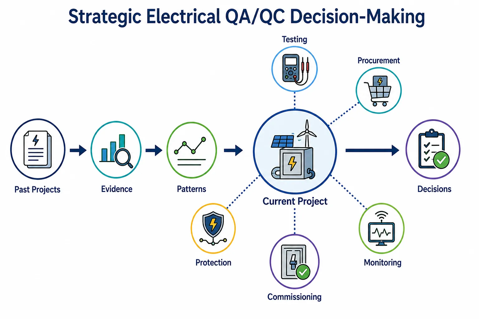 Strategic Electrical QAQC Decision Flow