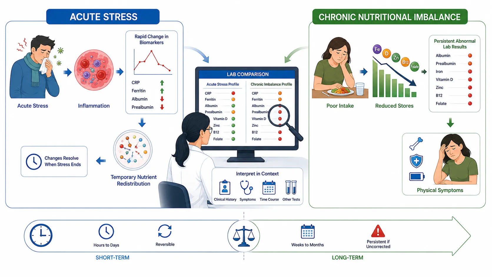 Lesson no 2 : Interpret laboratory tests and biomarkers for nutrient deficiencies and imbalances. 3 Acute Stress vs Chronic Imbalance