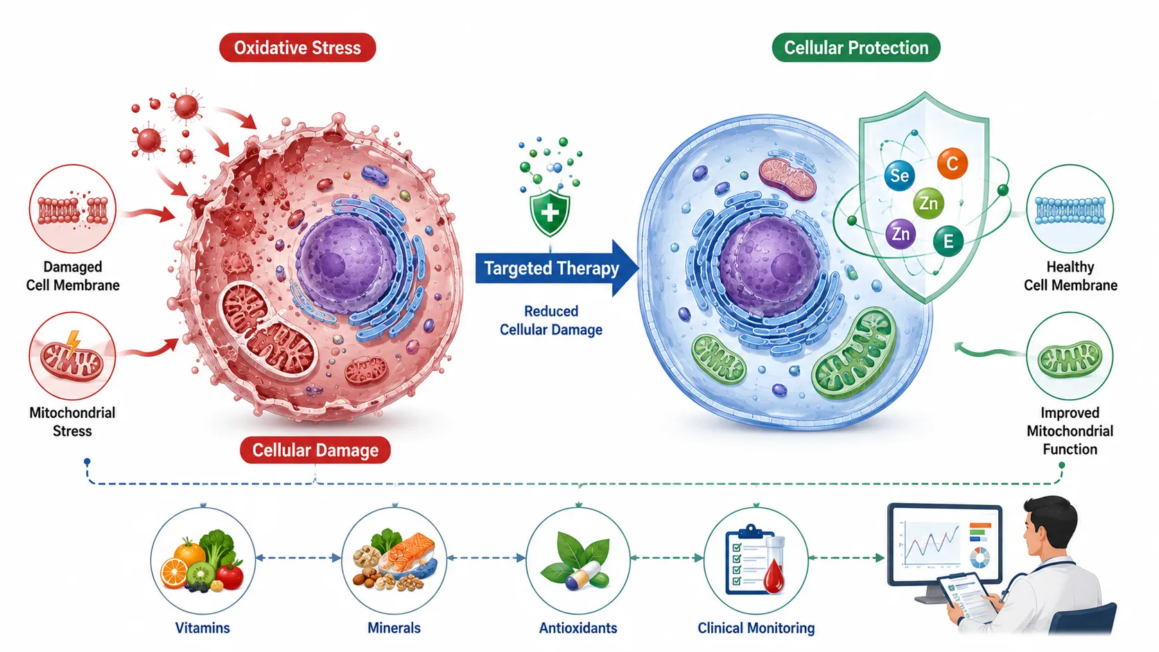 Lesson no 2 : Evaluate nutritional interventions for disease management. 5 From Oxidative Stress to Cellular Protection