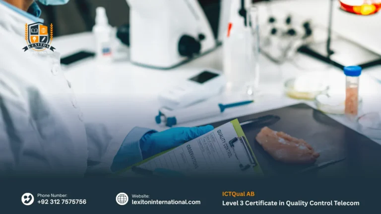 ICTQual AB Level 3 Certificate in Quality Control Telecom 3 ICTQual AB Level 3 Certificate in Quality Control Telecom