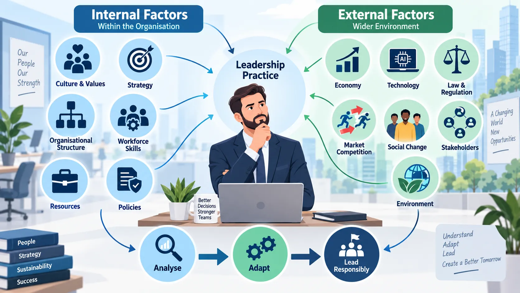 Lesson no 1 : Understand leadership practice in an organisation 3 Internal and External Leadership Factors