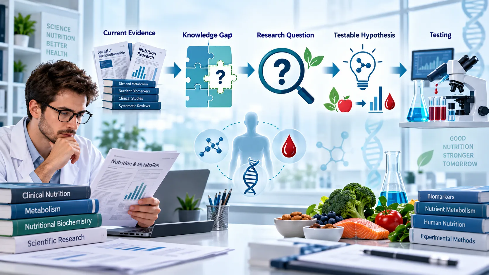 Nutrition Research Process Infographic