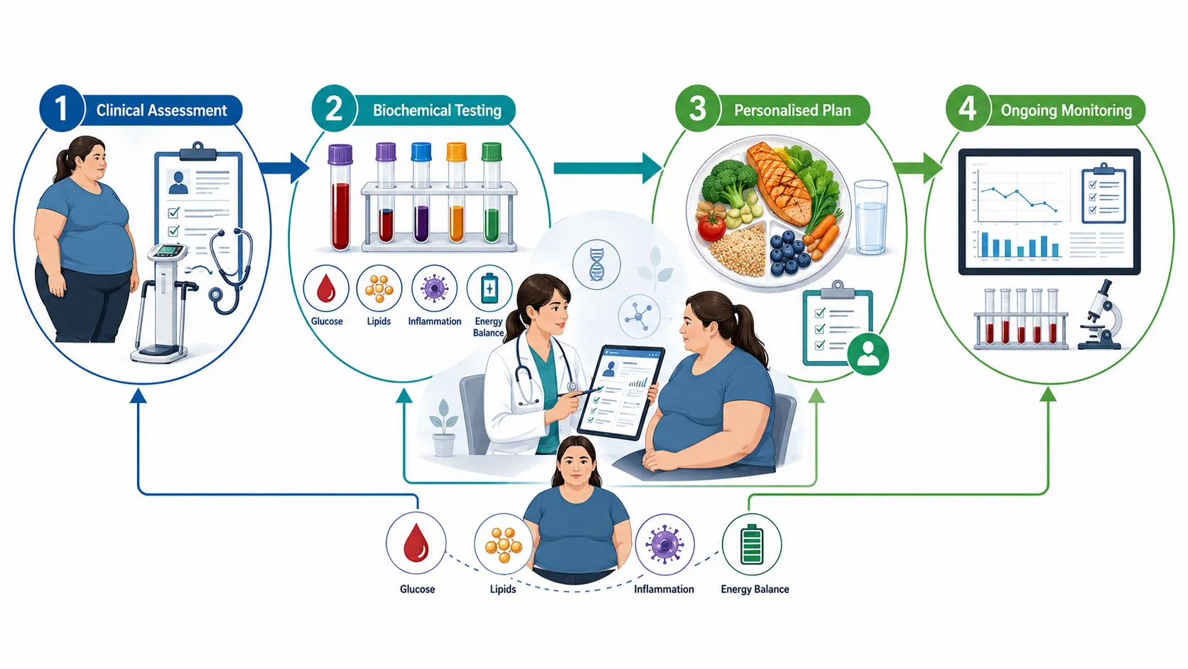 Lesson no 2 : Evaluate nutritional interventions for disease management. 2 Personalized Metabolic Healthcare Workflow