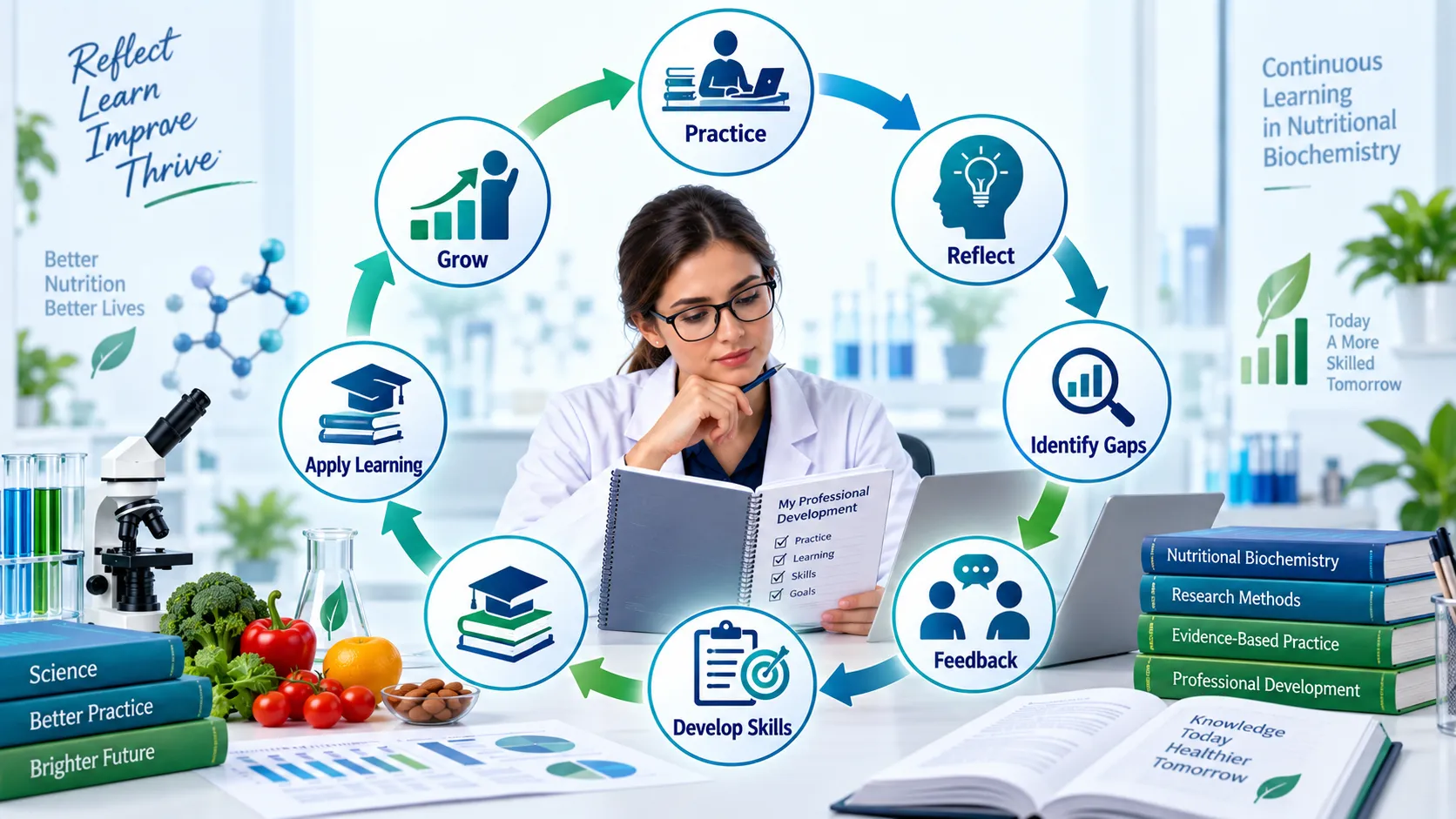 Reflect Learn Improve Nutrition Practice Loop
